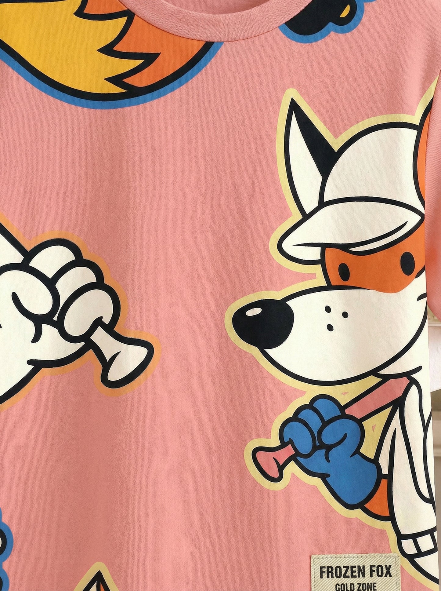 Happy Fox Kids Cartoon T-Shirt – Cute & Playful Graphic Summer Tee