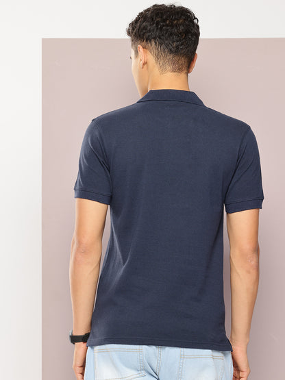 Men’s Classic Solid Cotton Polo T-Shirt