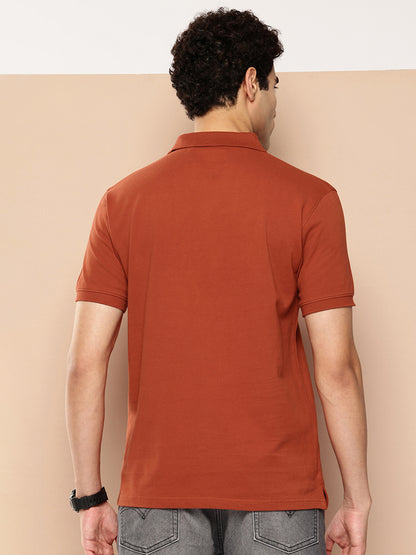 Men’s Classic Solid Cotton Polo T-Shirt
