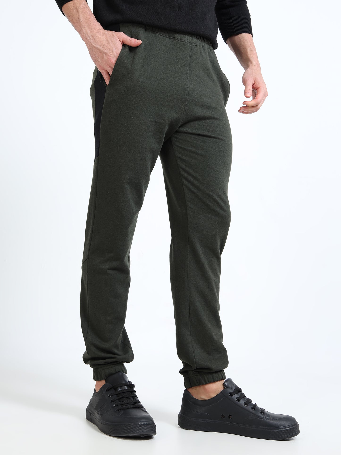 Premium Olive Green Joggers for Men | Slim Fit | All-Day Comfort & Style