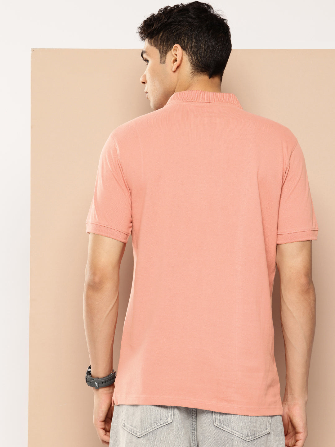 Men’s Classic Solid Cotton Polo T-Shirt