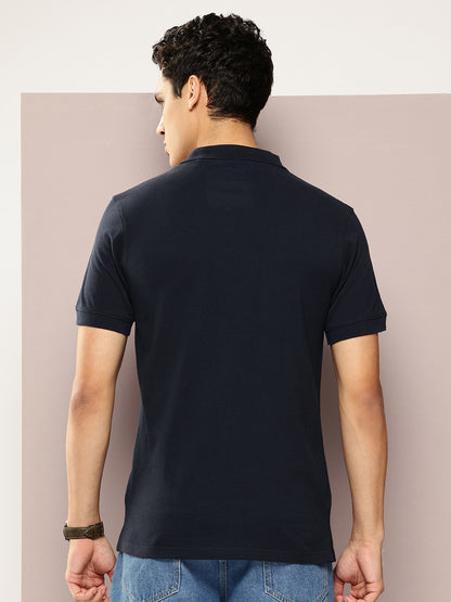 Men’s Solid Navy Polo T-Shirt