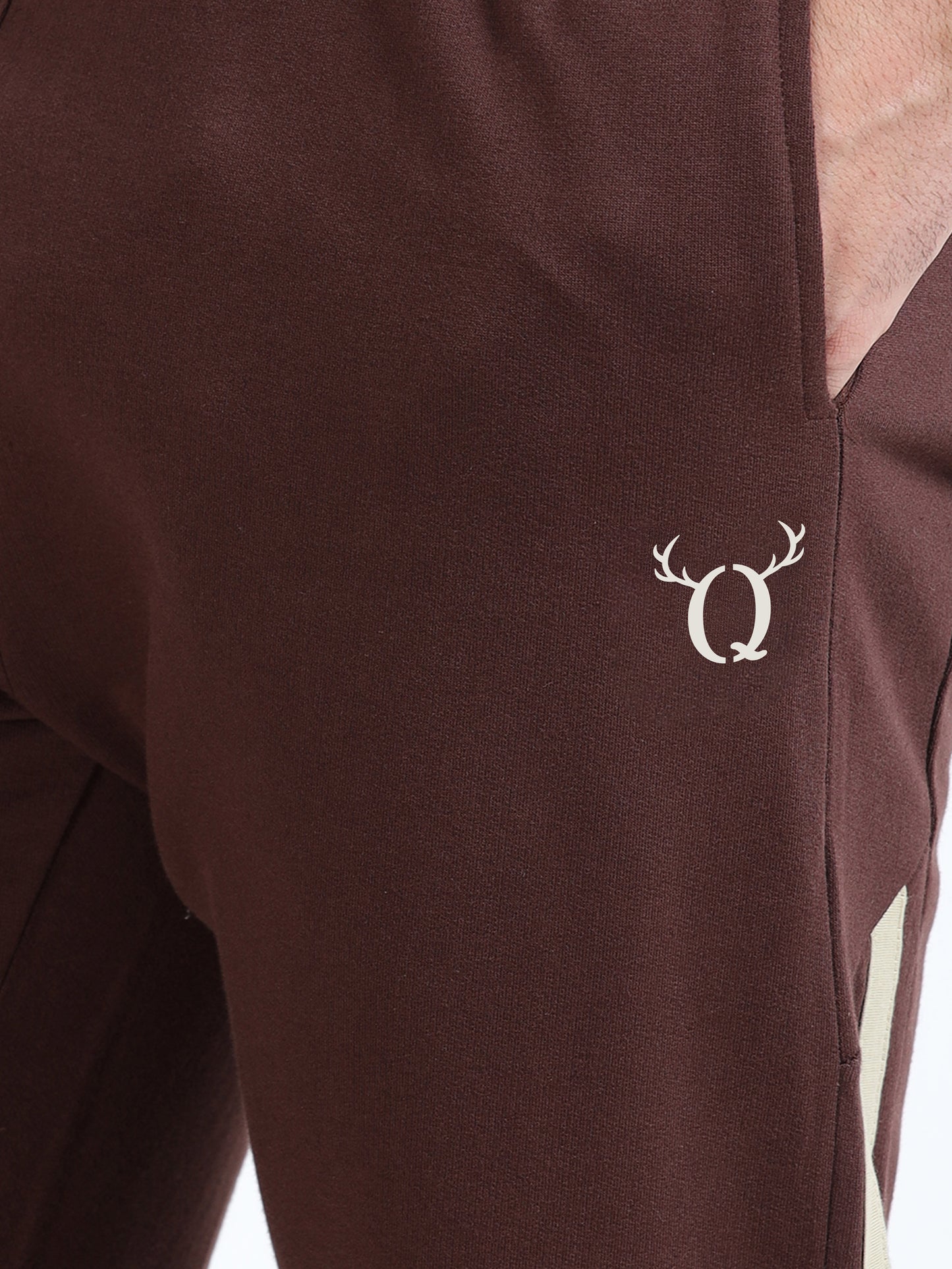 Men Mid-Rise Striped Joggers