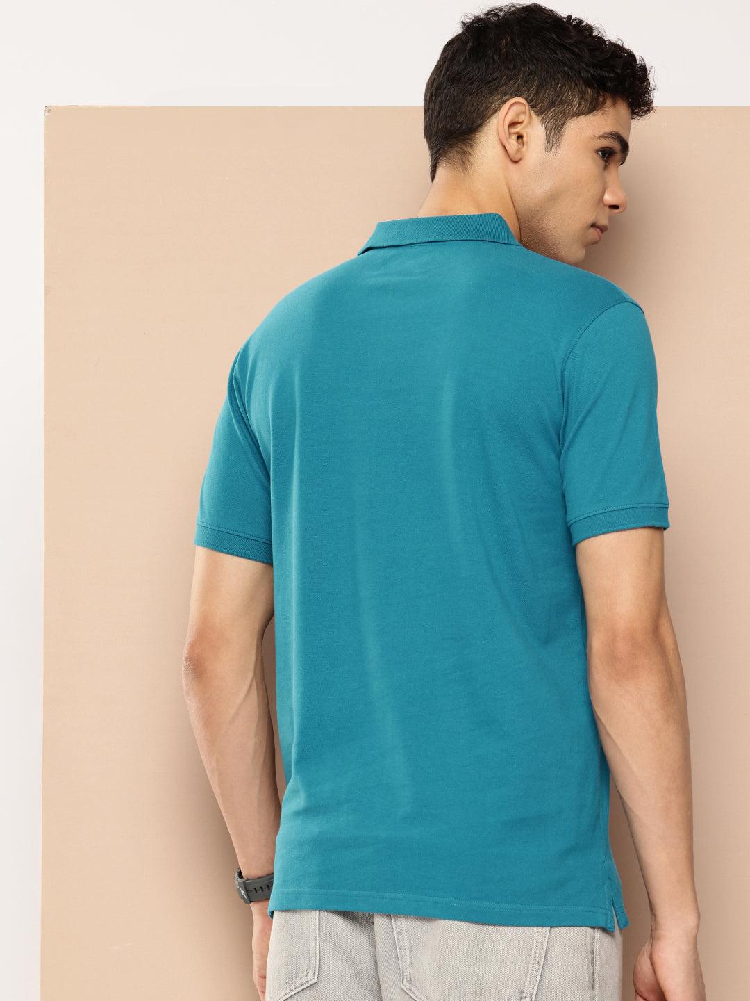 Men’s Classic Solid Cotton Polo T-Shirt