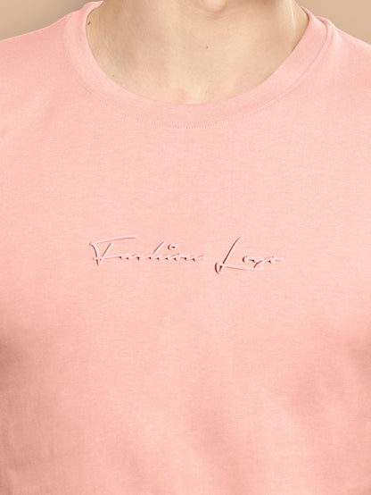 Men’s  Slim Fit Crew Neck T-Shirt with Minimal Logo