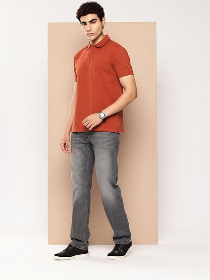Men’s Classic Solid Cotton Polo T-Shirt