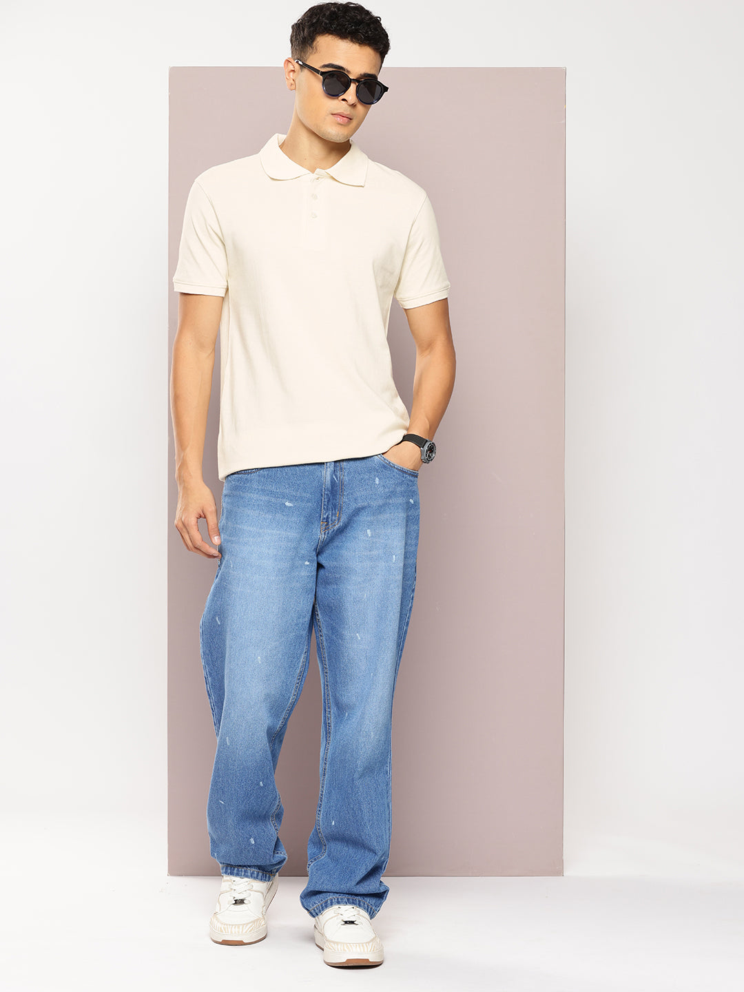 Men’s Classic Solid Cotton Polo T-Shirt