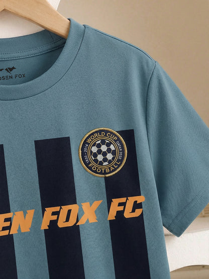 Frosen Fox FC Kids Football T-Shirt – Sporty Jersey Style Tee