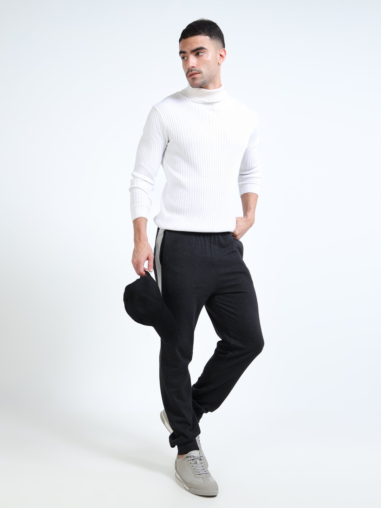 Men’s Charcoal Regular Fit Joggers | Cotton Blend | All-Day Comfort & Casual Wear