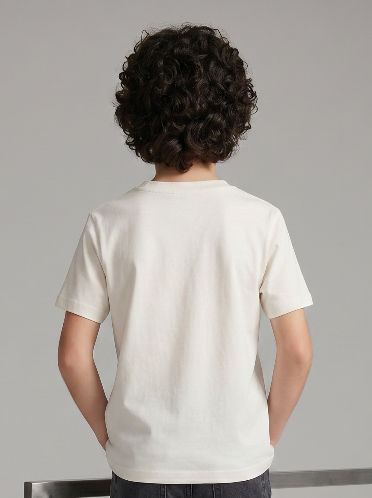 Kids' Cream Graphic Printed T-Shirt | Casual Everyday Wear