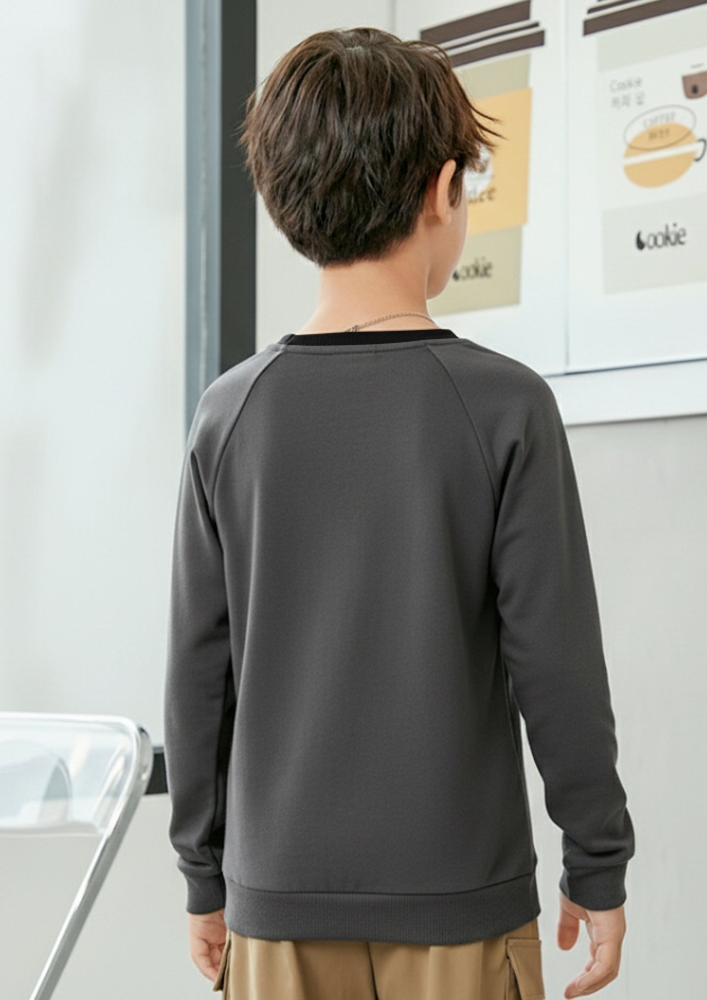 Boys Printed Round Neck Full-Sleeve T-Shirt