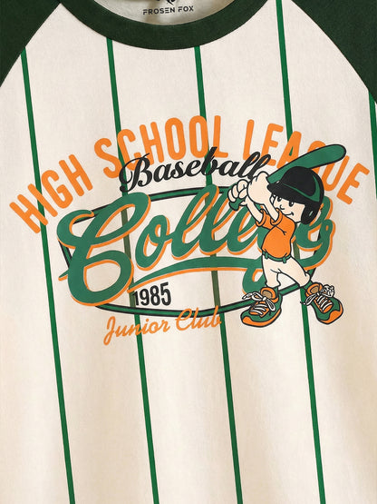 All-Star Kids Baseball T-Shirt – Sporty Varsity Style Summer Tee
