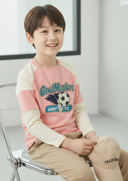 Boys Printed Full-Sleeve Cotton T-Shirt