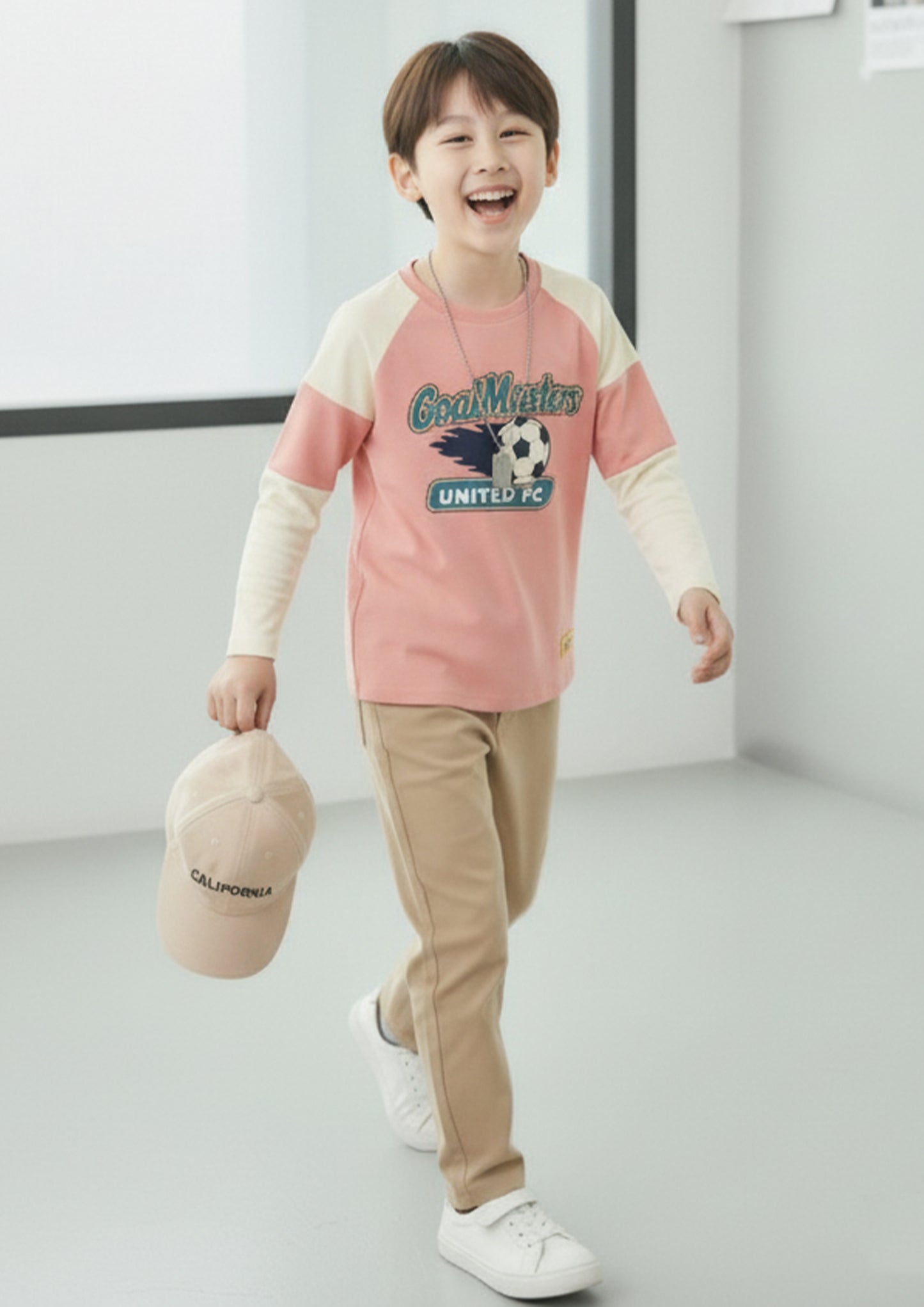 Boys Printed Full-Sleeve Cotton T-Shirt