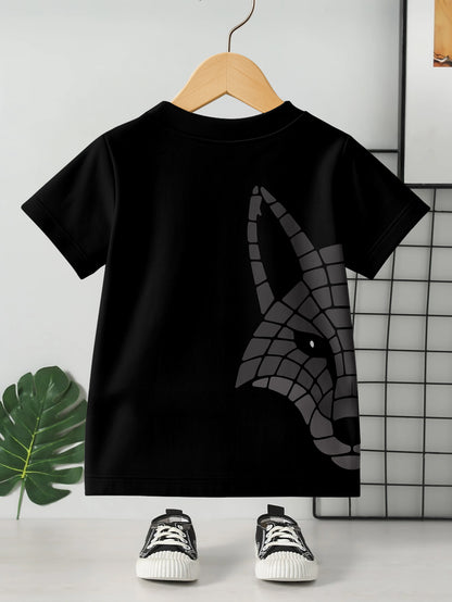 Kids Round Neck Graphic Printed Pure Cotton T-shirt