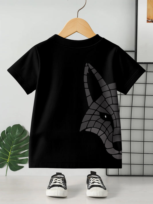 Kids Round Neck Graphic Printed Pure Cotton T-shirt