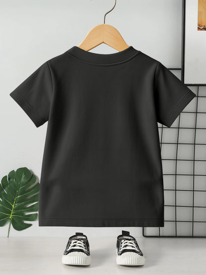 Kids Round Neck Graphic Printed Pure Cotton T-shirt