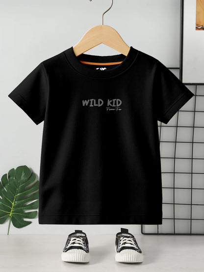 Kids Round Neck Graphic Printed Pure Cotton T-shirt