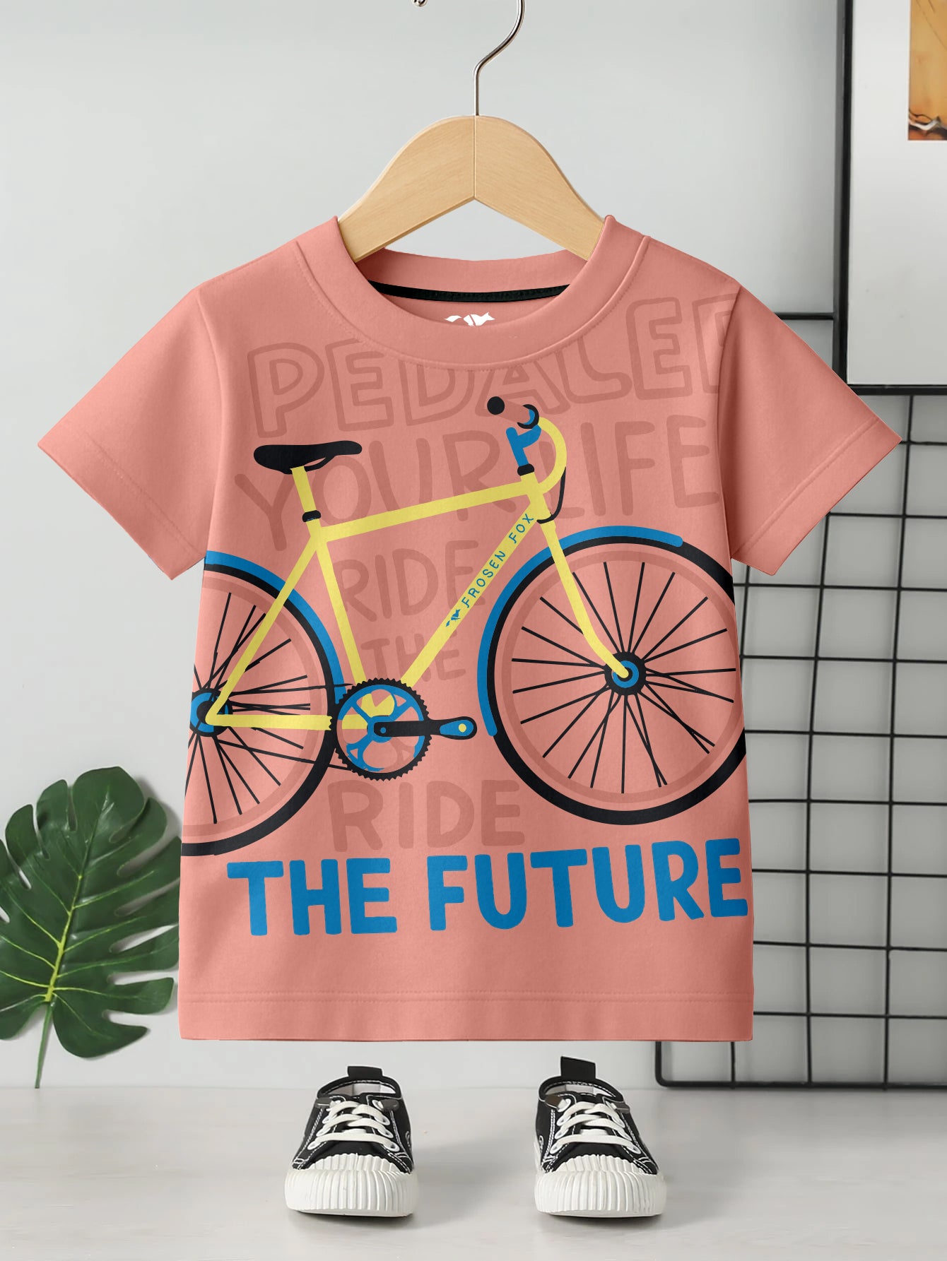 Kids Round Neck Graphic Printed Pure Cotton T-shirt