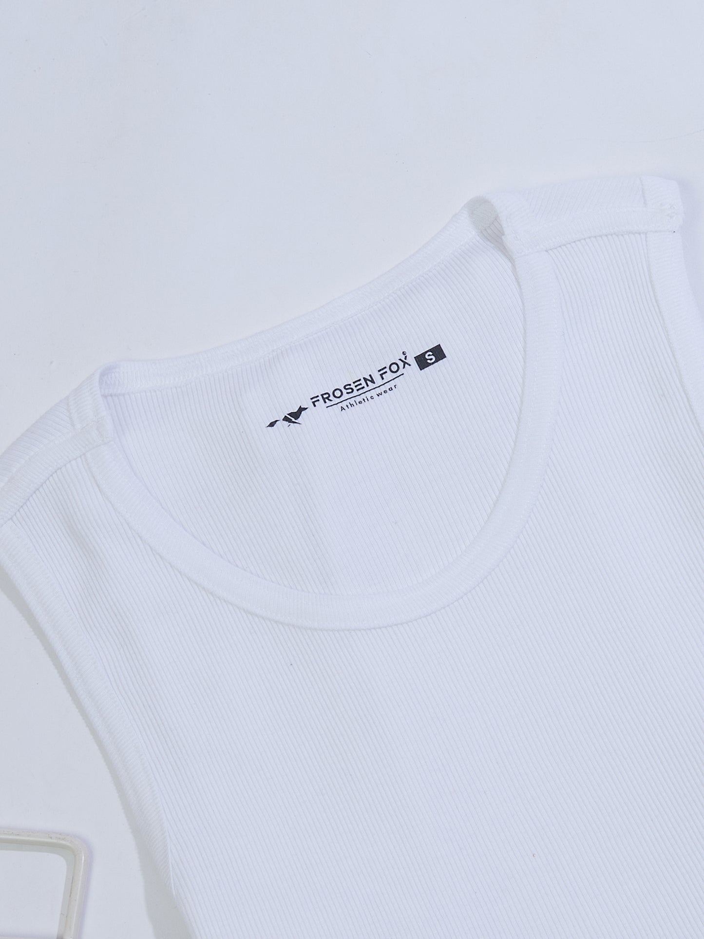 Men’s White Cotton Vest – Slim Fit Sleeveless Sports &amp; Gym Vest