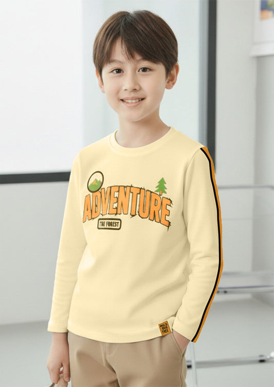 Boys Adventure Graphic Print Long Sleeve T-Shirt