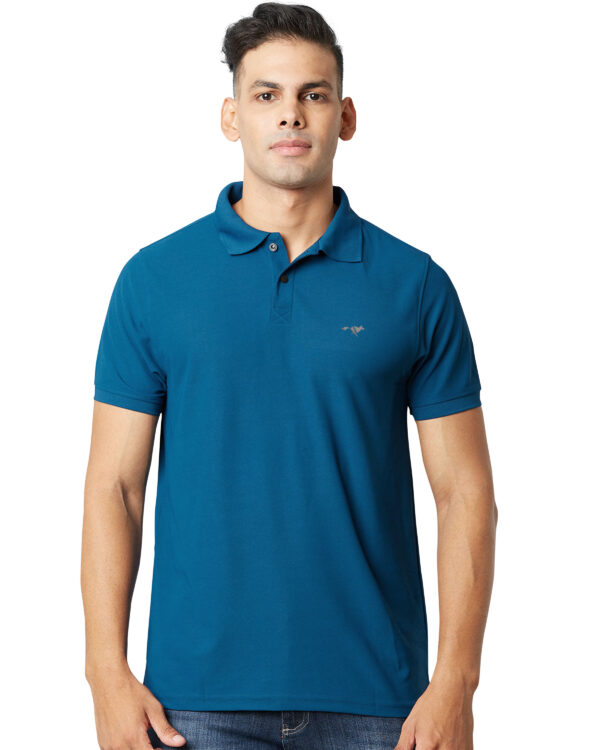 Men's Solid Polo Neck Tshirt FF-1003 - Image 9