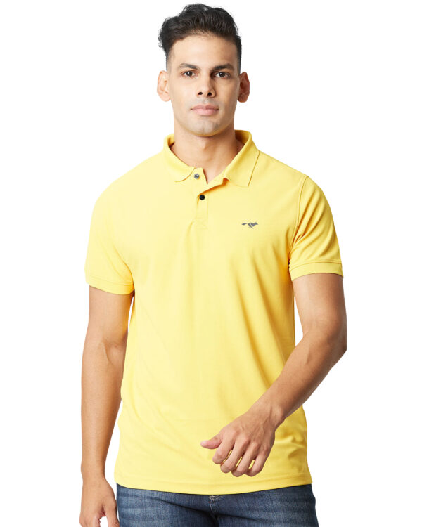 Men's Solid Polo Neck Tshirt FF-1003 - Image 3