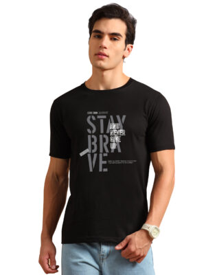 Cotton Graphic Print Men's Tshirt BL-10