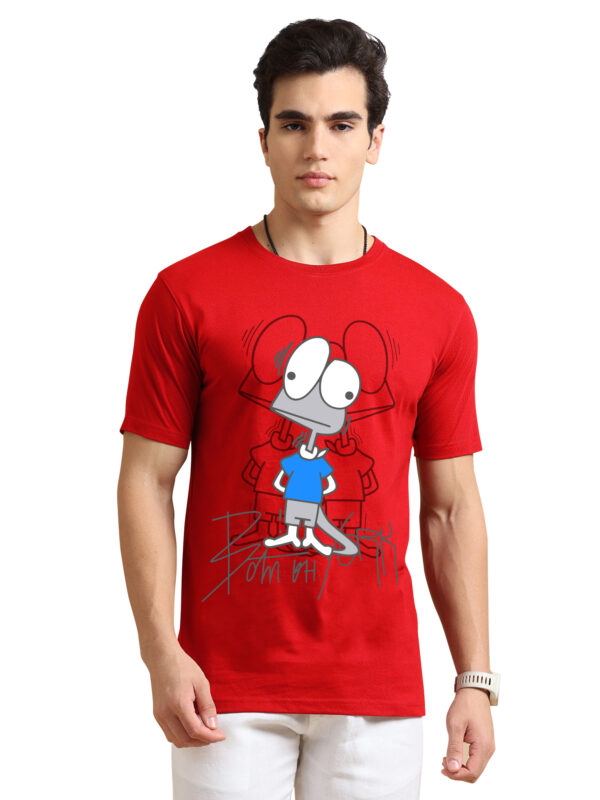 Cartoon Print Men's Round Neck Tshirts BL-11 - Image 11