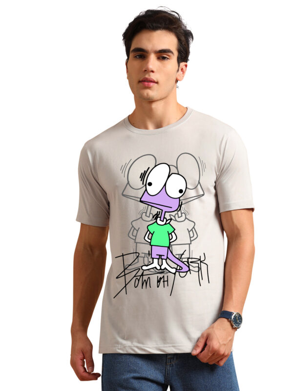 Cartoon Print Men's Round Neck Tshirts BL-11 - Image 8