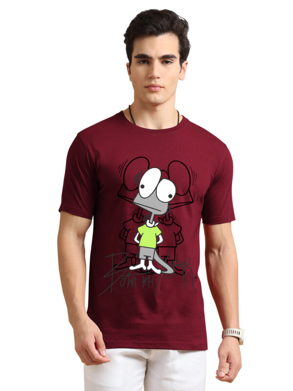 Cartoon Print Men's Round Neck Tshirts BL-11