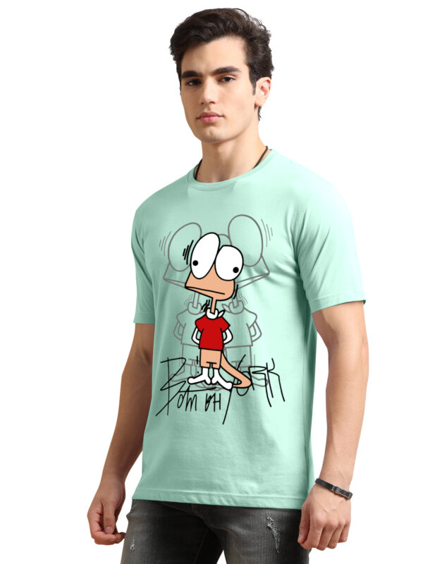Cartoon Print Men's Round Neck Tshirts BL-11 - Image 6