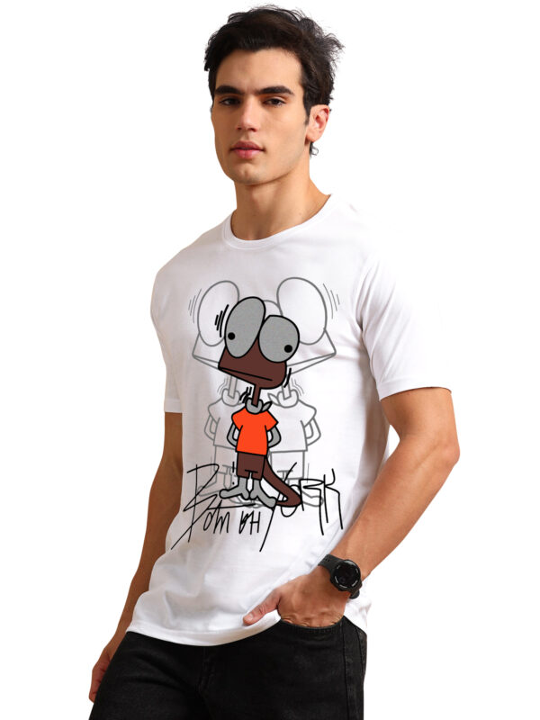Cartoon Print Men's Round Neck Tshirts BL-11 - Image 5