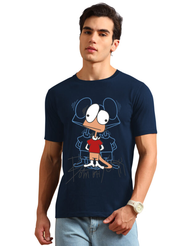 Cartoon Print Men's Round Neck Tshirts BL-11 - Image 4