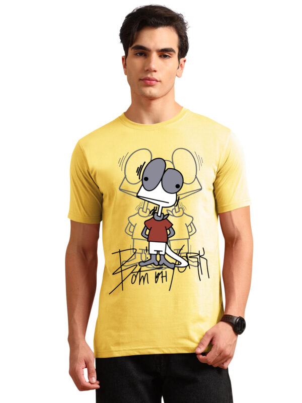 Cartoon Print Men's Round Neck Tshirts BL-11 - Image 3