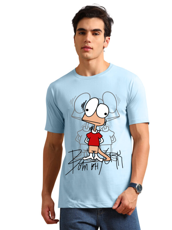 Cartoon Print Men's Round Neck Tshirts BL-11 - Image 2