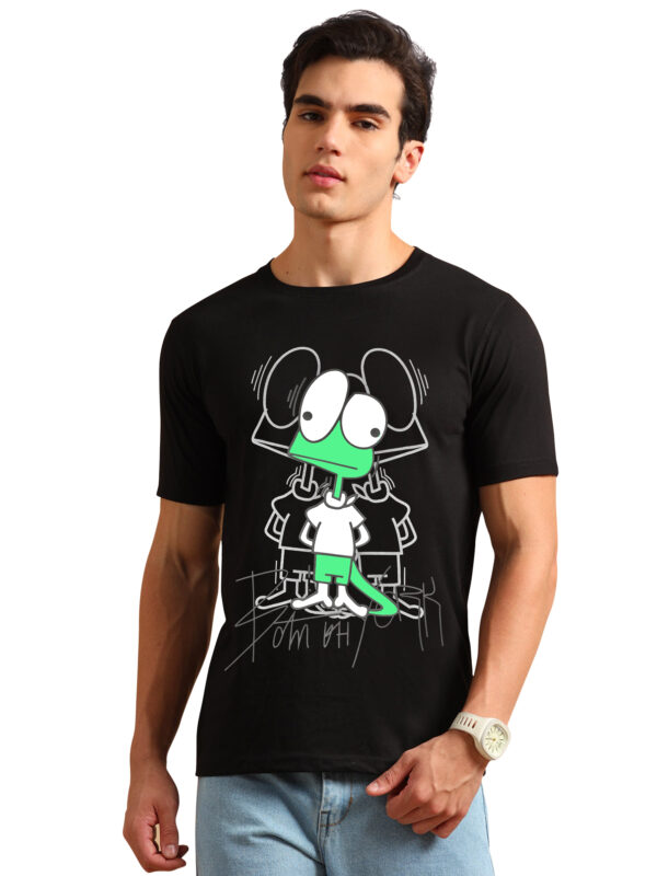 Cartoon Print Men's Round Neck Tshirts BL-11 - Image 9