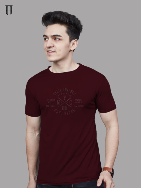 Men's Round Neck HD Print Tshirt BL-07