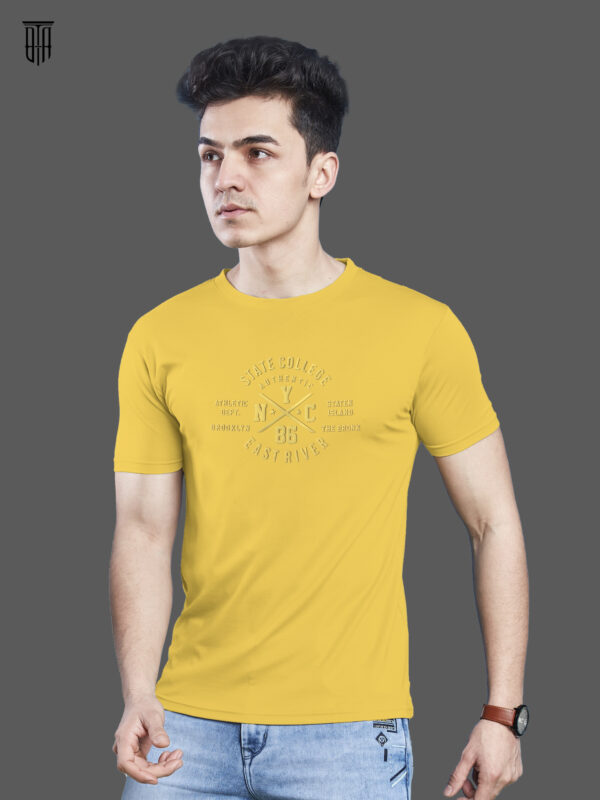 Men's Round Neck HD Print Tshirt BL-07 - Image 7