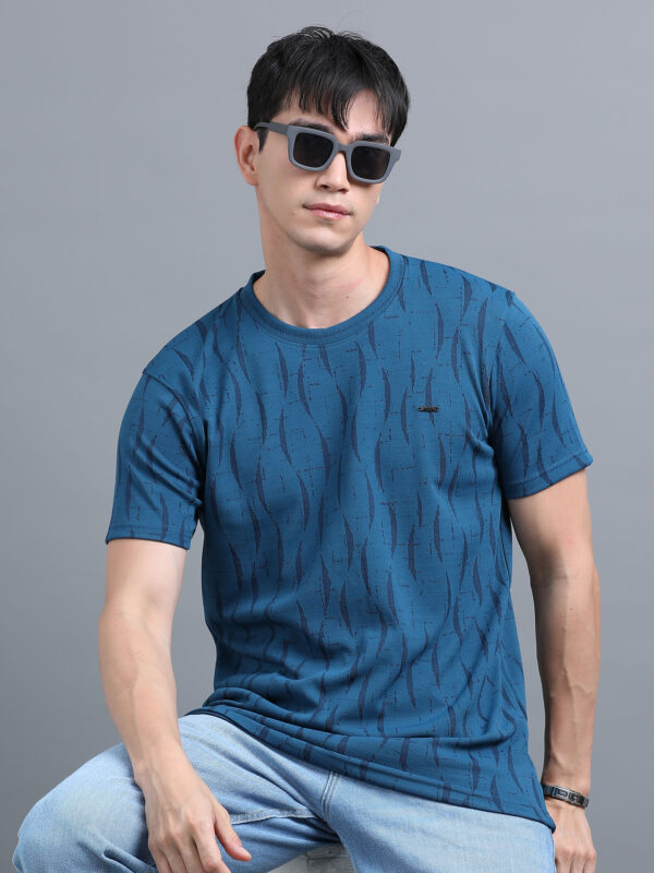 Men's Round Neck Half Sleeve Tshirt BL-22 - Image 4
