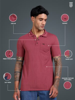 Mens Polo Half Sleeve Tshirt BL-21